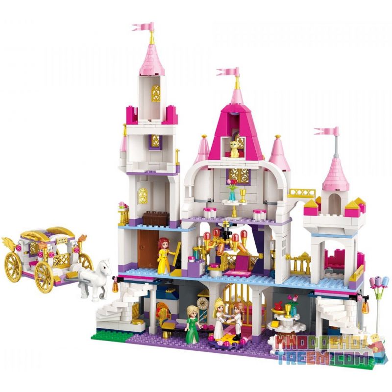 Enlighten 2906 Qman 2906 non  GẤU ĐỒNG HÀNH bộ đồ chơi xếp lắp ráp ghép mô hình Classic BUILD N LEARN Cổ Điển 1156 khối