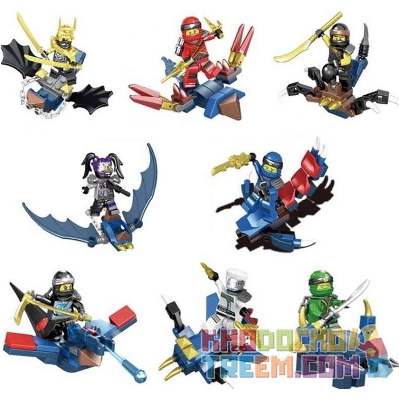 SHENG YUAN SY 1056 non Lego RỒNG BAY 8 KẾT HỢP bộ đồ chơi xếp lắp ráp ghép mô hình The Lego Ninjago Movie NINJA THUNDER SWORDSMAN Ninja Lốc Xoáy 330 khối