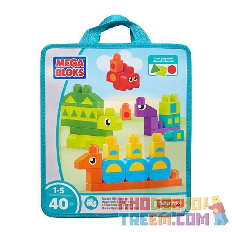  Mega Bloks Mega Bloks DXH34 Learn My Shapes Playset Xếp hình Xếp Hình 40 Khối 40 khối