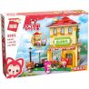 Enlighten 3902 Qman 3902 non  CỬA HÀNG HOA HỒNG CỦA BÁC GẤU bộ đồ chơi xếp lắp ráp ghép mô hình Ali's Small Dreamy Town BLOOM Thị Trấn Nhỏ Mộng Mơ Của Ali 306 khối