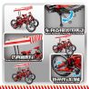 SEMBO 703302 non  XE ĐẠP LEO NÚI MÀU ĐỎ bộ đồ chơi xếp lắp ráp ghép mô hình  Kỹ Thuật Công Nghệ Cao Mô Hình Phương Tiện 306 khối