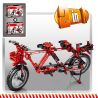 SEMBO 703302 non  XE ĐẠP LEO NÚI MÀU ĐỎ bộ đồ chơi xếp lắp ráp ghép mô hình  Kỹ Thuật Công Nghệ Cao Mô Hình Phương Tiện 306 khối