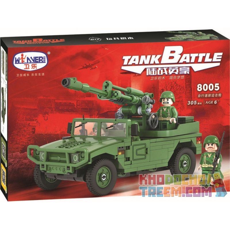 IBLOCK PL-920-101 920-101 PL920-101 Winner 8005 non  SÚNG CỐI TỰ HÀNH bộ đồ chơi xếp lắp ráp ghép mô hình Tank Battle TANKBATTLE Xe Tăng Đối Đầu 305 khối