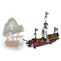 YZ DIAMOND 66505 Xếp hình kiểu Nanoblock ARCHITECTURE Pirate Ship Tàu Cướp Biển 780 khối YZ DIAMOND 66505 Xếp hình kiểu Nanoblock ARCHITECTURE Pirate Ship Tàu Cướp Biển 780 khối