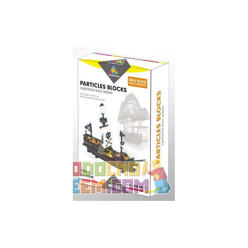 YZ DIAMOND 66505 Xếp hình kiểu Nanoblock ARCHITECTURE Pirate Ship Tàu Cướp Biển 780 khối YZ DIAMOND 66505 Xếp hình kiểu Nanoblock ARCHITECTURE Pirate Ship Tàu Cướp Biển 780 khối
