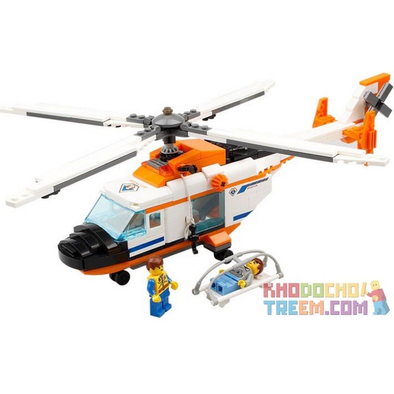 Kazi KY85009 85009 non Lego MÁY BAY CỨU HỘ bộ đồ chơi xếp lắp ráp ghép mô hình City CITY RESCUE RESCUE AIRPLANE Thành Phố 300 khối