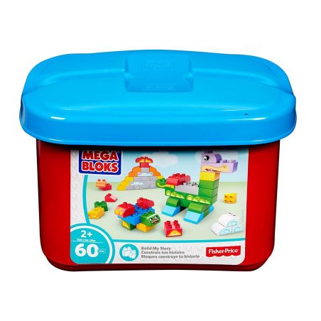  Mega Bloks Mega Bloks FBC08 Build A Story Small Tub Classic Xếp hình Xếp Hình Sáng Tạo Các Khối Cổ Điển 60 khối