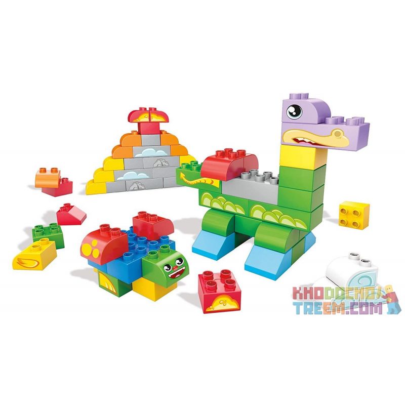  Mega Bloks Mega Bloks FBC08 Build A Story Small Tub Classic Xếp hình Xếp Hình Sáng Tạo Các Khối Cổ Điển 60 khối
