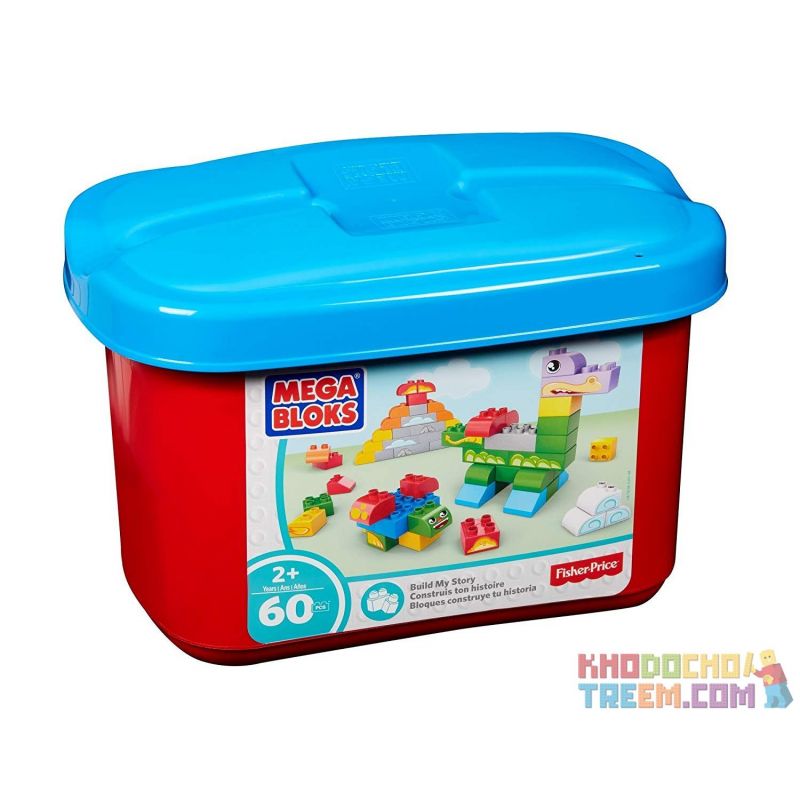  Mega Bloks Mega Bloks FBC08 Build A Story Small Tub Classic Xếp hình Xếp Hình Sáng Tạo Các Khối Cổ Điển 60 khối