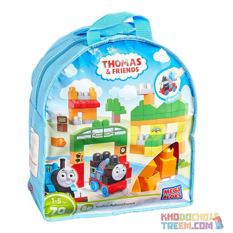  Mega Bloks Mega Bloks DXH56 Thomas Sodor Adventures Bag Xếp hình Xếp Hình Túi Phiêu Lưu Thomas Sodor 70 khối