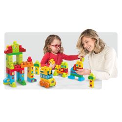  Mega Bloks Mega Bloks FMT40 Build Learn Math Building Set Xếp hình Xếp Hình Khối Xây Dựng Tìm Hiểu Toán Học 120 khối