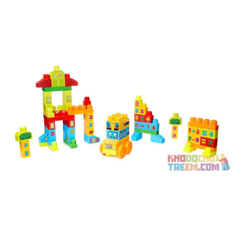  Mega Bloks Mega Bloks FMT40 Build Learn Math Building Set Xếp hình Xếp Hình Khối Xây Dựng Tìm Hiểu Toán Học 120 khối