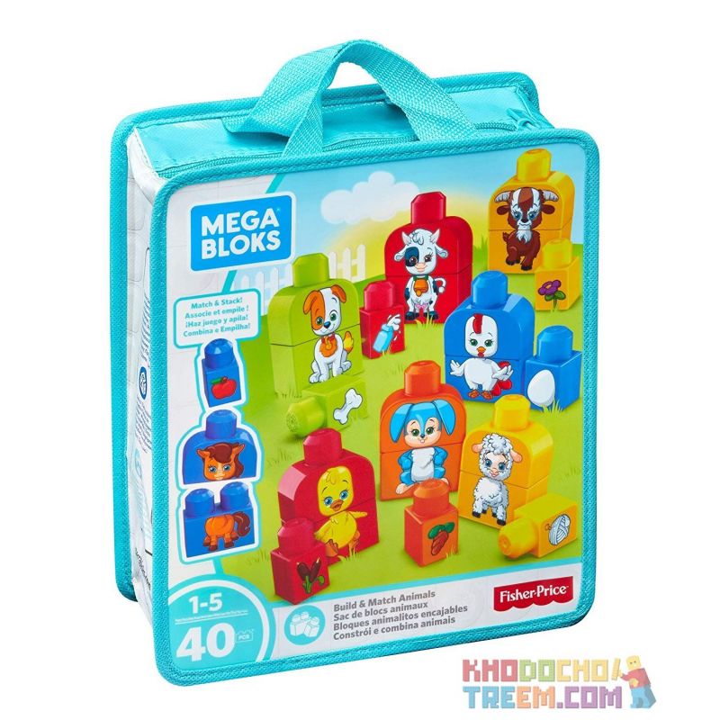  Mega Bloks Mega Bloks FLT36 Build And Match Animals Xếp hình Xếp Hình 40 Khối Và Các Con Vật 40 khối