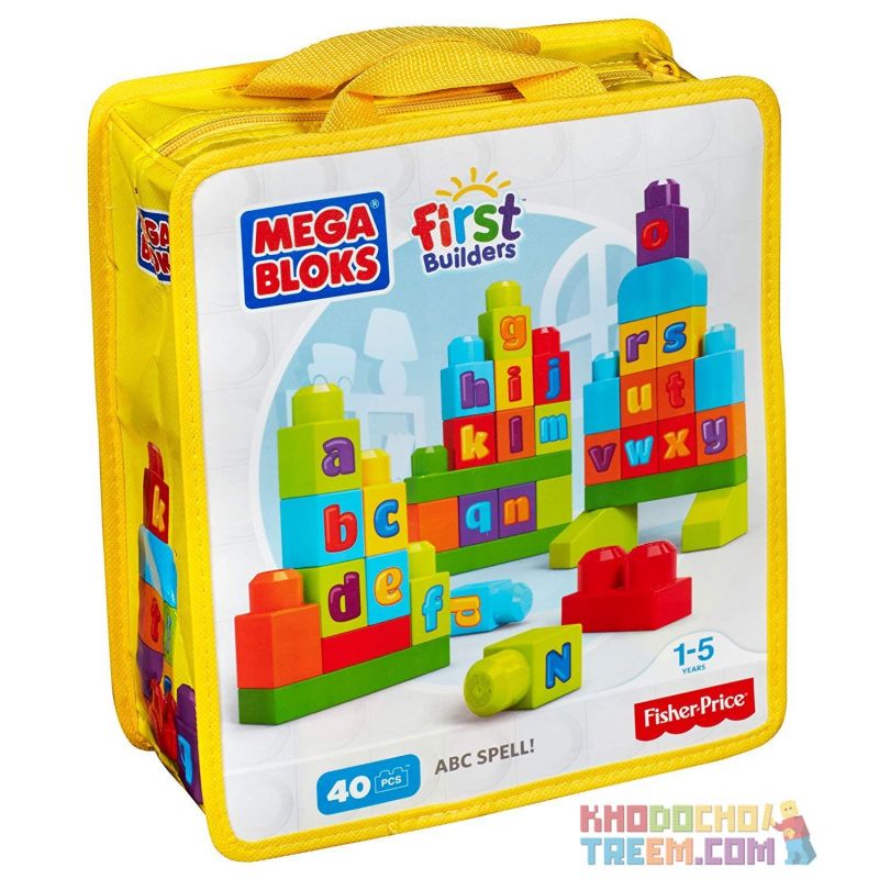  Mega Bloks Mega Bloks Abc Builders Xếp hình Xếp Hình Khối Chữ Abc 40 khối