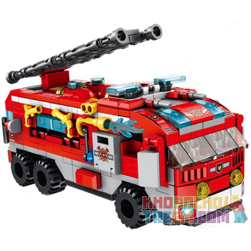 PanlosBrick 633016 Panlos Brick 633016 non  ĐỘI CỨU HỎA THÀNH PHỐ 12 TRONG bộ đồ chơi xếp lắp ráp ghép mô hình City CITY FIRE BRIGADE 561 khối