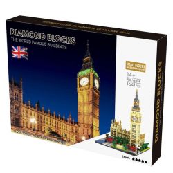  058 Nanoblock Architecture Clock Tower Palace Of Westminster Xếp hình Xếp Hình Tháp Đồng Hồ Cung Điện Westminster 1641 khối