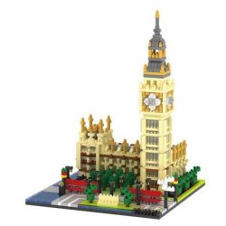 058 Nanoblock Architecture Clock Tower Palace Of Westminster Xếp hình Xếp Hình Tháp Đồng Hồ Cung Điện Westminster 1641 khối