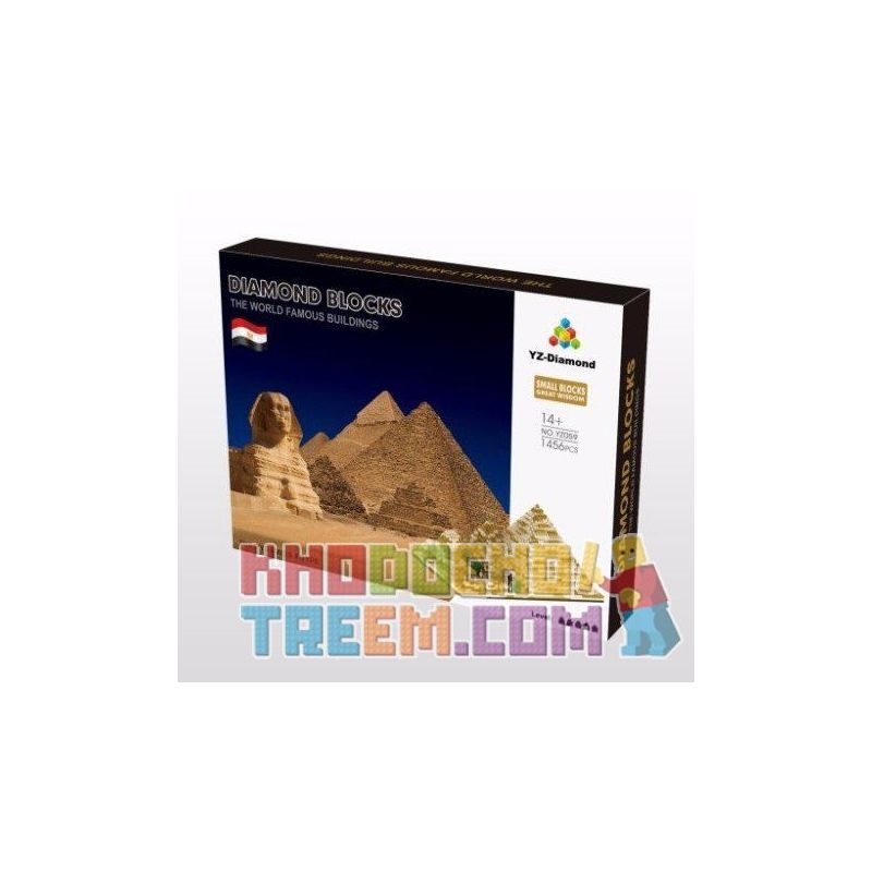 YZ DIAMOND 059 Xếp hình kiểu Nanoblock ARCHITECTURE The Pyramid Egype Kim Tự Tháp Ai Cập 1456 khối YZ DIAMOND 059 Xếp hình kiểu Nanoblock ARCHITECTURE The Pyramid Egype Kim Tự Tháp Ai Cập 1456 khối