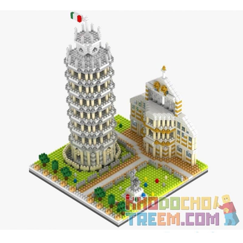 YZ DIAMOND 066 Xếp hình kiểu Nanoblock ARCHITECTURE Leaning Tower Of Pisa Tháp Nghiêng Pisa 1944 khối điều khiển từ xa bằng điện thoại YZ DIAMOND 066 Xếp hình kiểu Nanoblock ARCHITECTURE Leaning Tower Of Pisa Tháp Nghiêng Pisa 1944 khối điều khiển từ xa bằng điện thoại