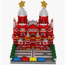 YZ DIAMOND 067 Xếp hình kiểu Nanoblock ARCHITECTURE Vasily Cathedral Nhà Thờ Vasily 2384 khối