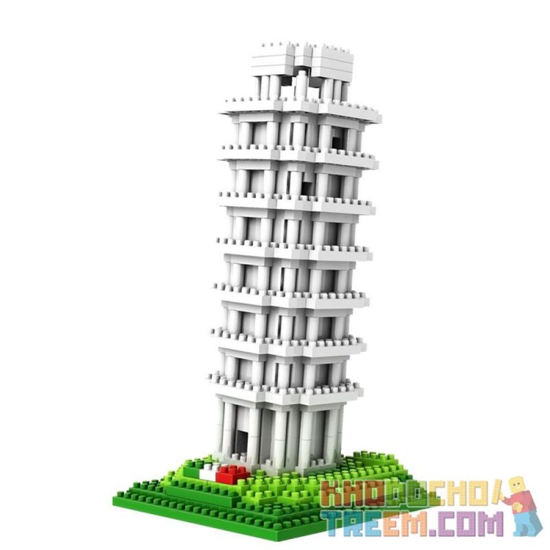 LOZ 9367 Xếp hình kiểu Nanoblock ARCHITECTURE The Leaning Tower Of Pisa Tháp Nghiêng Pisa 560 khối