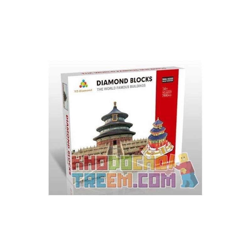 YZ DIAMOND 66525 Xếp hình kiểu Nanoblock ARCHITECTURE The Temple Of Heaven Ngôi đền Của Thiên đường 7880 khối YZ DIAMOND 66525 Xếp hình kiểu Nanoblock ARCHITECTURE The Temple Of Heaven Ngôi đền Của Thiên đường 7880 khối