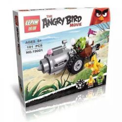 Bela 10505 Lari 10505 LEPIN 19001 Xếp hình kiểu Lego THE ANGRY BIRDS MOVIE Piggy Car Escape Angry Bird Pork Car Escape Cuộc Tẩu Thoát Của Siêu Trộm Trứng Piggy 74 khối