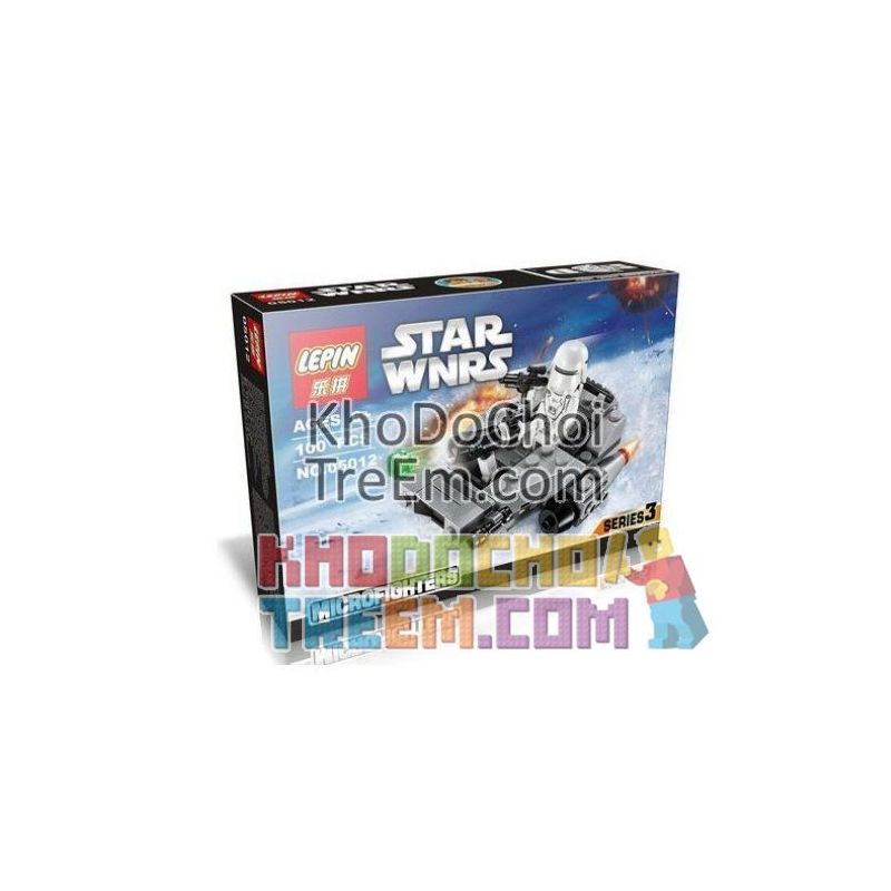 NOT Lego FIRST ORDER SNOWSPEEDER MICROFIGHTER 75126 LEPIN 05012 xếp lắp ráp ghép mô hình TÀU TRƯỢT TUYẾT MÁY BAY SIÊU NHỎ SNOWSPEEDER ĐƠN HÀNG ĐẦU TIÊN Star Wars Chiến Tranh Giữa Các Vì Sao 91 khối
