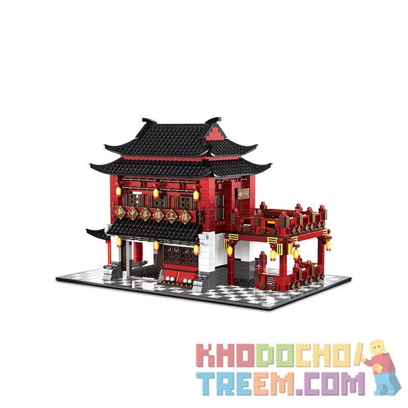 WANGE 6312 non  KHÁCH SẠN CỔ bộ đồ chơi xếp lắp ráp ghép mô hình Modular Buildings CHINA ANCIENT HOTEL Mô Hình Nhà Cửa 2038 khối WANGE 6312 non  KHÁCH SẠN CỔ bộ đồ chơi xếp lắp ráp ghép mô hình Modular Buildings CHINA ANCIENT HOTEL Mô Hình Nhà Cửa 2038 khối