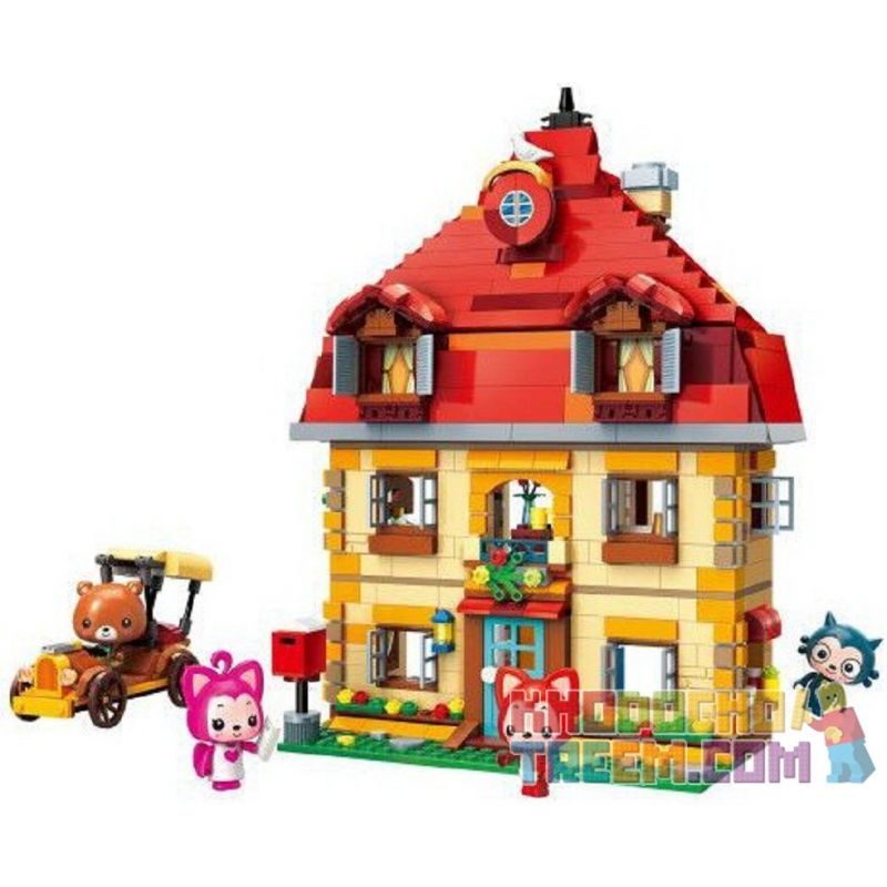 Enlighten 3905 Qman 3905 non  NGÔI NHÀ CỦA NHỮNG CHÚ GẤU TRÚC bộ đồ chơi xếp lắp ráp ghép mô hình Ali's Small Dreamy Town Thị Trấn Nhỏ Mộng Mơ Của Ali 941 khối Enlighten 3905 Qman 3905 non  NGÔI NHÀ CỦA NHỮNG CHÚ GẤU TRÚC bộ đồ chơi xếp lắp ráp ghép mô hình Ali's Small Dreamy Town Thị Trấn Nhỏ Mộng Mơ Của Ali 941 khối