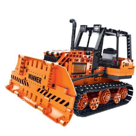 Winner 7111 non  MÁY ỦI BÁNH XÍCH ĐIỀU KHIỂN TỪ XA bộ đồ chơi xếp lắp ráp ghép mô hình  SPLICING RC ENGINEERING BULLDOZER Kỹ Thuật Công Nghệ Cao Mô Hình Phương Tiện 775 khối