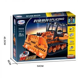Winner 7111 non  MÁY ỦI BÁNH XÍCH ĐIỀU KHIỂN TỪ XA bộ đồ chơi xếp lắp ráp ghép mô hình  SPLICING RC ENGINEERING BULLDOZER Kỹ Thuật Công Nghệ Cao Mô Hình Phương Tiện 775 khối
