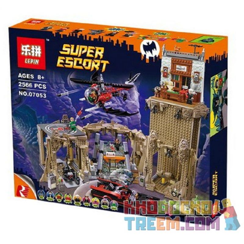 NOT Lego BATMAN CLASSIC TV SERIES - BATCAVE 76052 LEPIN 07053 xếp lắp ráp ghép mô hình HANG DƠI PHIM TRUYỀN HÌNH CỔ ĐIỂN BATMAN - BATCAVE Dc Comics Super Heroes Siêu Anh Hùng Dc 2526 khối