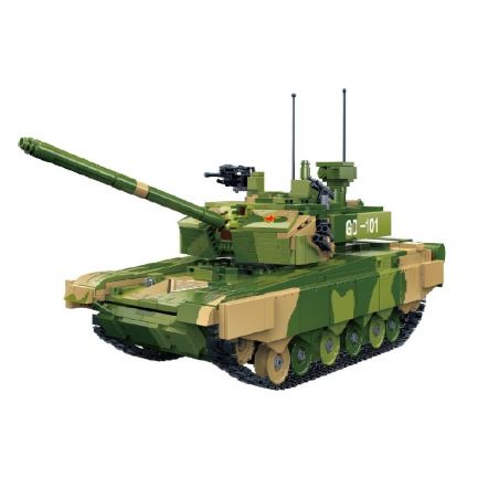 GUDI 6103 non  XE TĂNG CHIẾN ĐẤU 99A tỷ lệ 1:28 bộ đồ chơi xếp lắp ráp ghép mô hình Creator ZTZ-99A MBT Sáng Tạo 1283 khối