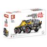 SEMBO 107006 non  XE VẬN CHUYỂN BỌC THÉP bộ đồ chơi xếp lắp ráp ghép mô hình The Wandering Earth CARGOTRUCK-IRON Lưu Lạc Địa Cầu 1445 khối