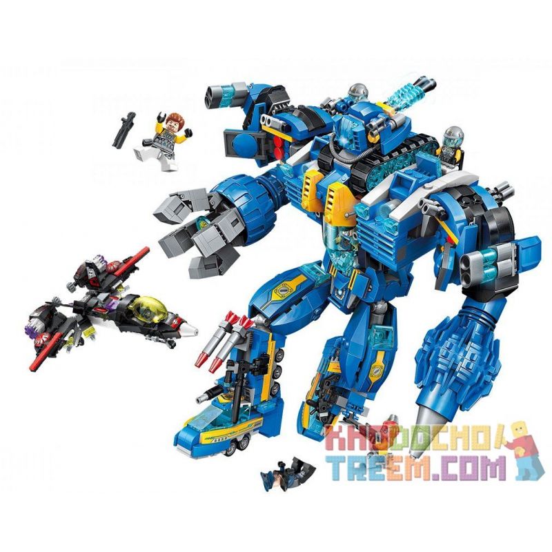 Enlighten 2722 Qman 2722 Xếp hình kiểu Lego THE HIGH-TECH ERA Technology Era I Iron Apylon Siêu Người Máy Mecha Poseidon 1351 khối Enlighten 2722 Qman 2722 Xếp hình kiểu Lego THE HIGH-TECH ERA Technology Era I Iron Apylon Siêu Người Máy Mecha Poseidon 1351 khối
