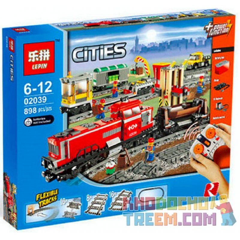 NOT LEGO City 3677 Red Cargo Train, Lepin 02039 Xếp hình Tàu Hỏa Chở Hàng Màu đỏ điều Khiển Từ Xa 831 khối điều khiển từ xa NOT LEGO City 3677 Red Cargo Train, Lepin 02039 Xếp hình Tàu Hỏa Chở Hàng Màu đỏ điều Khiển Từ Xa 831 khối điều khiển từ xa