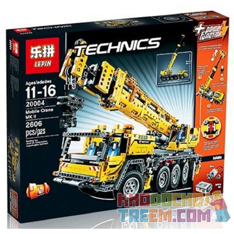 NOT Lego TECHNIC 42009 Mobile Crane MK II, KING 90004 LEPIN 20004 LION KING 180096 Xếp hình Cần Trục Tự Hành 2606 khối có động cơ pin NOT Lego TECHNIC 42009 Mobile Crane MK II, KING 90004 LEPIN 20004 LION KING 180096 Xếp hình Cần Trục Tự Hành 2606 khối có động cơ pin