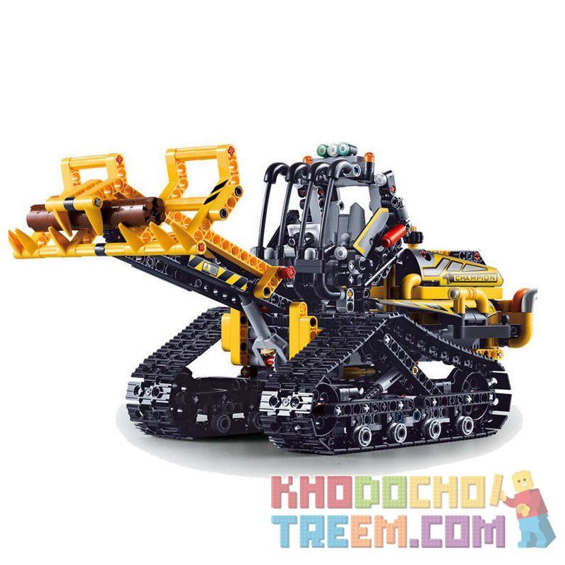 NOT Lego TECHNIC 42094 Tracked Loader, JISI 13386 LARI 11300 MOULDKING 13034 13035 RUIZHI BEE 841 Xếp hình Xe nâng bánh xích lắp được 2 mẫu 827 khối NOT Lego TECHNIC 42094 Tracked Loader, JISI 13386 LARI 11300 MOULDKING 13034 13035 RUIZHI BEE 841 Xếp hình Xe nâng bánh xích lắp được 2 mẫu 827 khối