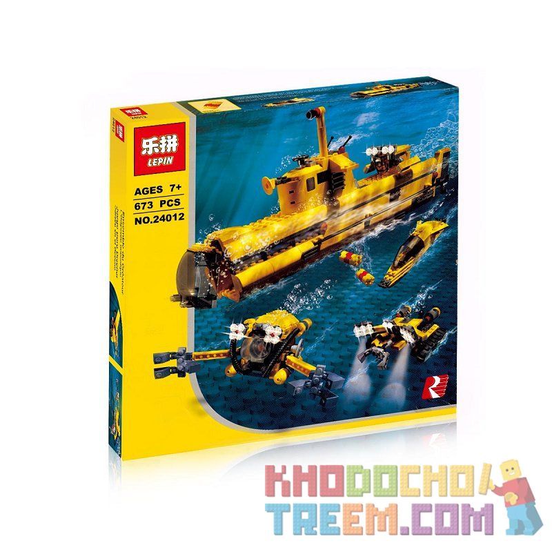 NOT Lego UNDERWATER EXPLORATION 4888 LEPIN 24012 xếp lắp ráp ghép mô hình TÀU LẶN THÁM HIỂM ĐẠI DƯƠNG ODYSSEY Creator Sáng Tạo 623 khối