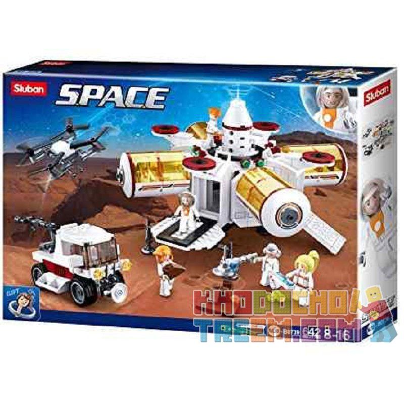 SLUBAN M38-B0739 B0739 0739 M38B0739 38-B0739 Xếp hình kiểu Lego SPACE Explore Space Base Thám Hiểm Hành Tinh Lạ 642 khối