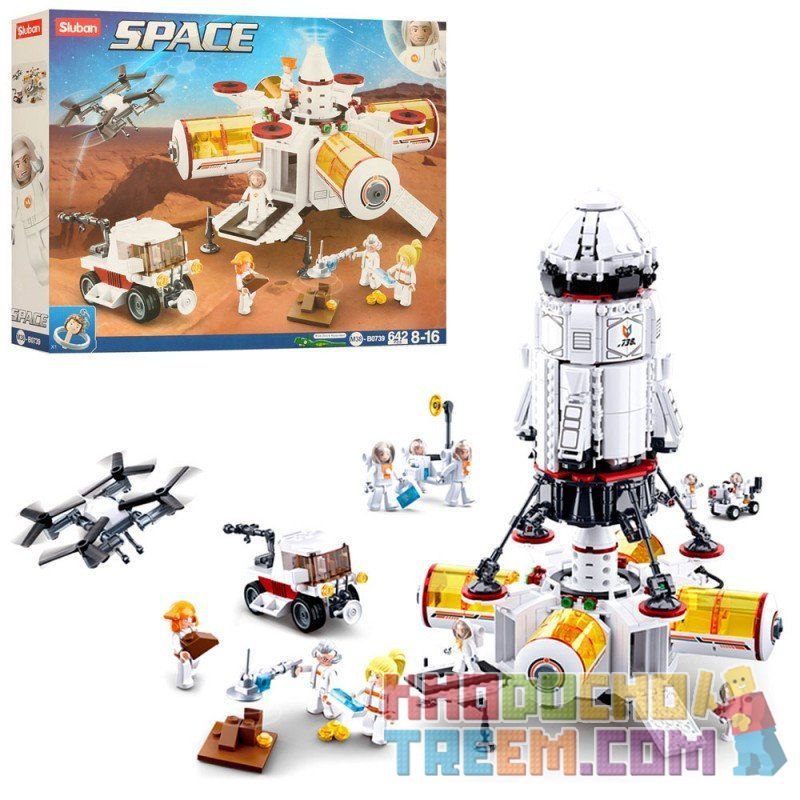 SLUBAN M38-B0739 B0739 0739 M38B0739 38-B0739 non  THÁM HIỂM HÀNH TINH LẠ bộ đồ chơi xếp lắp ráp ghép mô hình Space Thám Hiểm Không Gian 642 khối SLUBAN M38-B0739 B0739 0739 M38B0739 38-B0739 non  THÁM HIỂM HÀNH TINH LẠ bộ đồ chơi xếp lắp ráp ghép mô hình Space Thám Hiểm Không Gian 642 khối