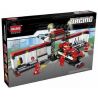 HSANHE 6912 Xếp hình kiểu  SPEED CHAMPIONS Pit Stop Trạm Sửa Chữa Xe đua 582 khối