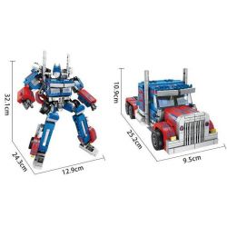 PanlosBrick 621018 Panlos Brick 621018 non  ROBOT BIẾN HÌNH 8 TRONG 1 bộ đồ chơi xếp lắp ráp ghép mô hình Transformers ROBOT 8IN1 Robot Đại Chiến Người Máy Biến Hình 833 khối