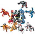 Enlighten 3601 3602 3603 3604 3605 Qman 3601 3602 3603 3604 3605 non Lego ROBOT BIẾN HÌNH bộ đồ chơi xếp lắp ráp ghép mô hình Transformers Robot Đại Chiến Người Máy Biến Hình 1467 khối