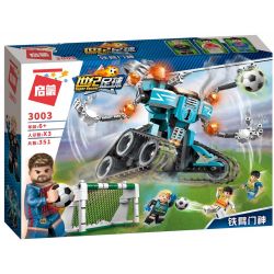 Enlighten 3003 Qman 3003 Xếp hình kiểu Lego TRANSFORMERS Super Soccer Century Football Iron Arm Thủ Môn Người Máy Biến Hình 345 khối
