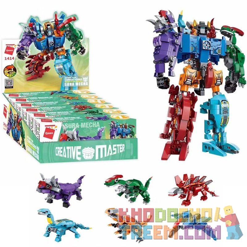 Enlighten 1414 Qman 1414 non  NGƯỜI MÁY SHURA GOD bộ đồ chơi xếp lắp ráp ghép mô hình Transformers Robot Đại Chiến Người Máy Biến Hình 553 khối