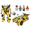 Enlighten 3005 Qman 3005 non  BUMBLEBEE ĐÁ BÓNG bộ đồ chơi xếp lắp ráp ghép mô hình Transformers SUPER SOCCER Robot Đại Chiến Người Máy Biến Hình 557 khối