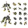 QIZHILE 5005 Xếp hình kiểu  TRANSFORMERS Những Phương Tiện Quân Sự Kết Hợp Thành Robot Cần Dịch 502 khối