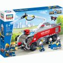 GUDI 9225 non Lego XE CỨU HỎA bộ đồ chơi xếp lắp ráp ghép mô hình City FIREMAN AIRPORT TRUCK Thành Phố 520 khối